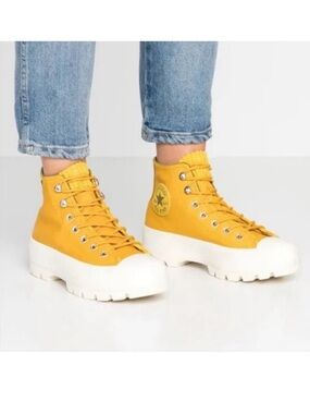 Converse Chuck Taylor All Star Lugged Winter Gore-Tex High Top Gold Dart Yellow